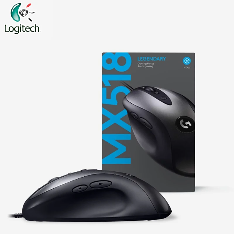 Logitech MX518 легендарная игровая мышь с 100 16000 DPI оптическая поддержкой ПК/Mac для