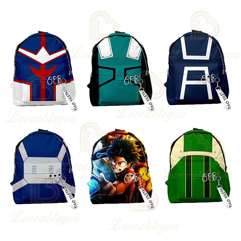 Японское аниме Моя геройская Академия классный 3D Рюкзак с школьный рюкзак для косплея дорожная сумка через