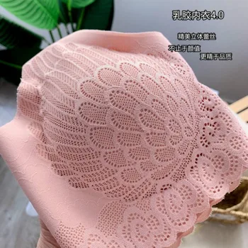 

Thailand Latex 4.0 Sleep Non-Inductive Women's Seemless Non-Steel Ring Push up Lace Underwear Anti-Exposure Sports Brassiere