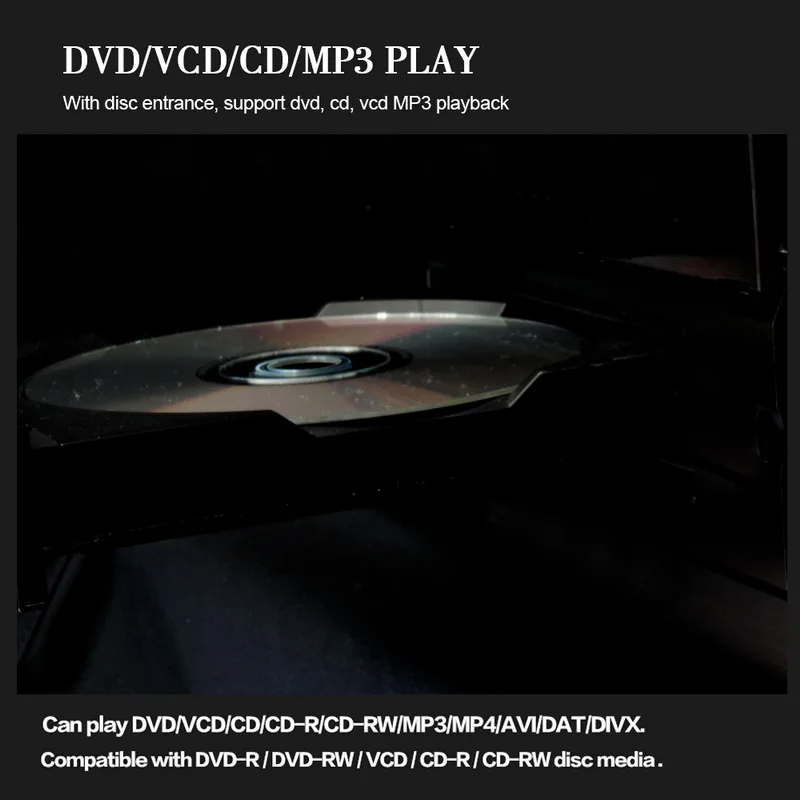 Аудио Музыка BT Bluetooth с пультом дистанционного управления CD DVD MP3 плеер Съемная панель FM AUX в USB SD карта 1 DIN автомагнитола стерео