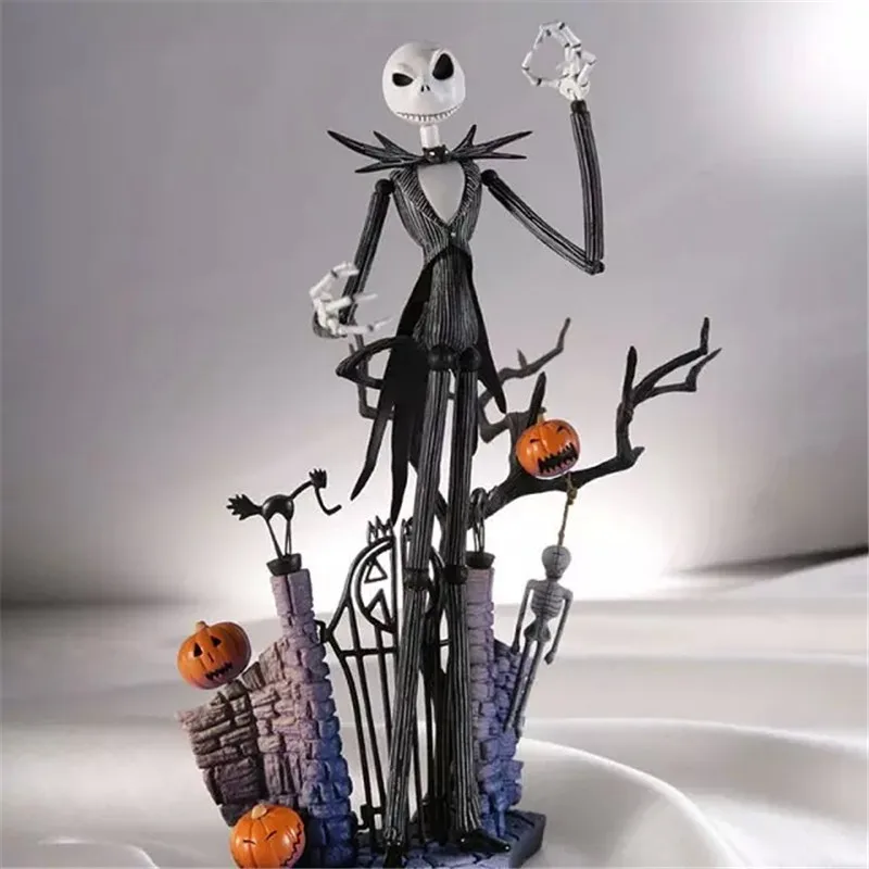 

Pumpkin King Jack Skellington PVC Movable Action Figure Toys Movie The Nightmare Before Christmas Collectible Action Figurine