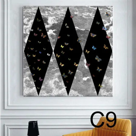 9 Decoracion fornazetti живопись Современные винтажные Ретро подарки настенные художественные цитаты Спальня Декор Арт Рисунок Фигуры с внутренней рамкой - Цвет: 9