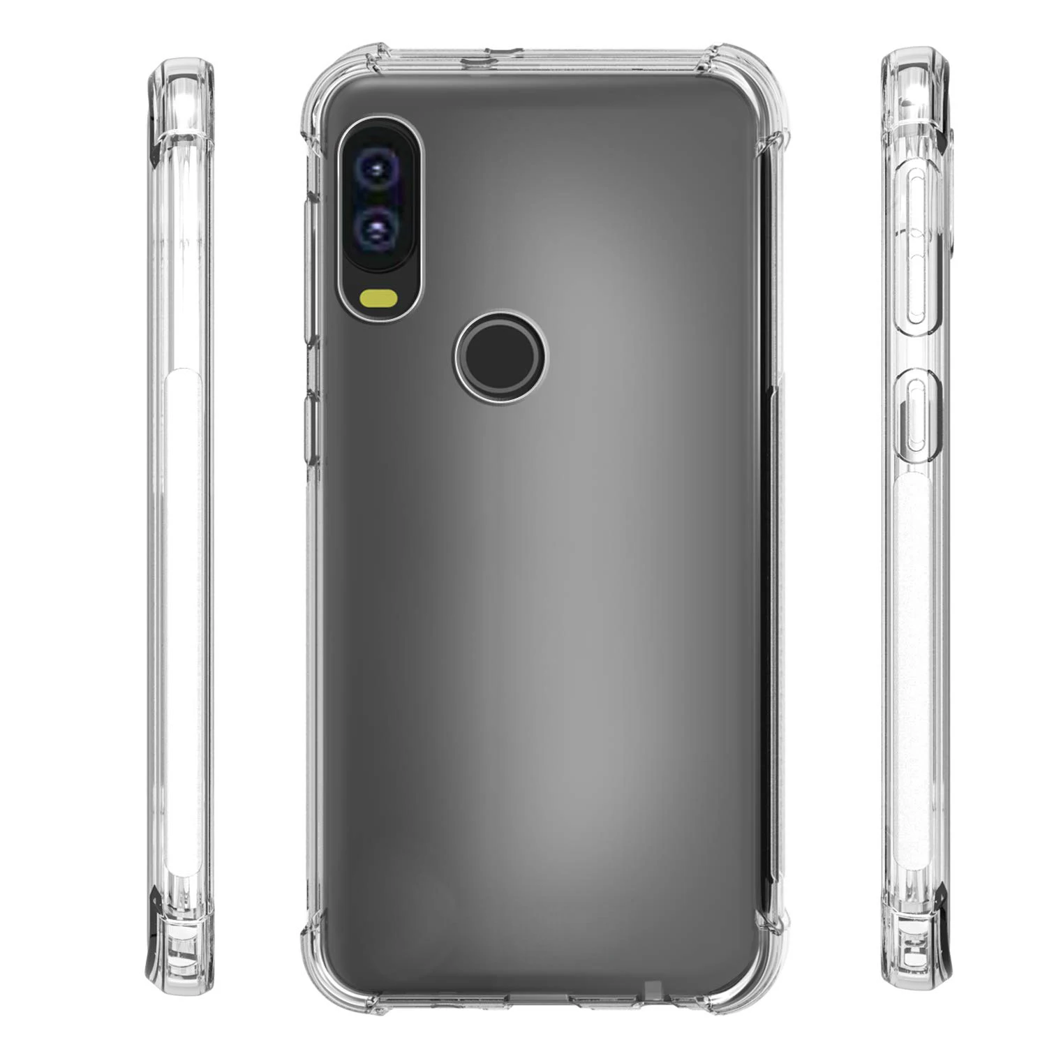 크리스탈 TPU 케이스 모토로라 모토 원 비전 소프트 안티 드롭 투명 크리스탈 커버, 충격 방지 슬림 케이스