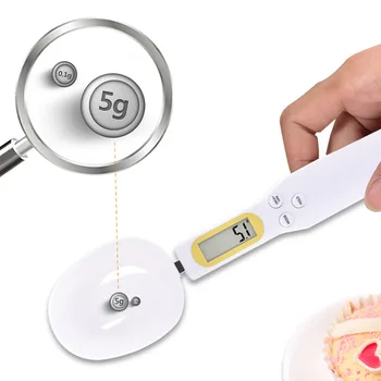 

Kitchen Accessories 500g/0.1g Precise Digital KitchenMeasuring Spoons Electronic Spoon Weight Volumn Food LCD Display Food Scale