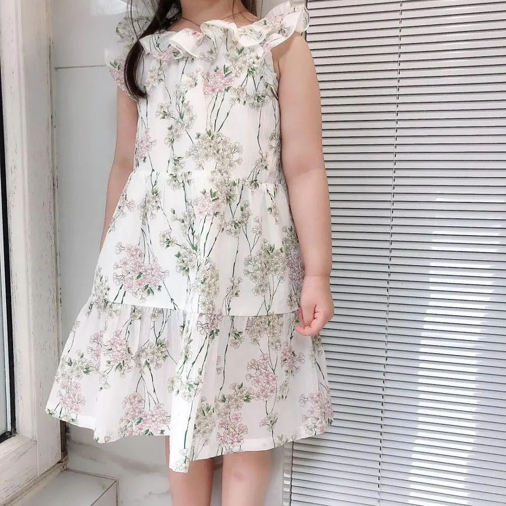 Y798 pre venta Apr.30 2020 novedad de verano chica BP estilo vestido francés lotus leaf collar floral elegante vestido de algodón|Vestidos|   - AliExpress