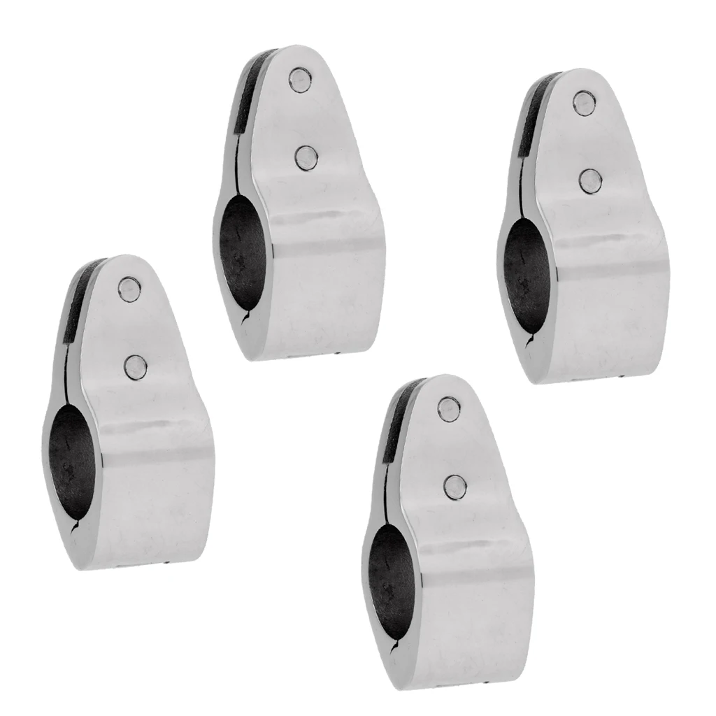 

4 Boat Cover/Canopy Fitting Tube Knuckle Clamp Fit 22mm OD Tube Frame Hinged