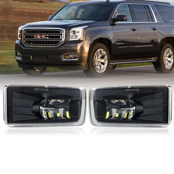 

2 PCS LED Front Fog Lights Fog Lamps for GMC YUKON 2015-2016 for Chevy Silverado 07-16