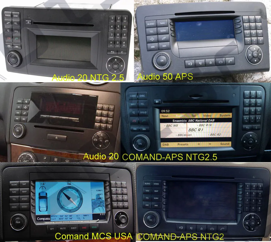 Discount Android 9.0 Car DVD Player GPS For Mercedes-Benz GL-X164/ML-W164 radio Car Auto Stereo Radio Car Multimedia Player 4G Head Unit 1