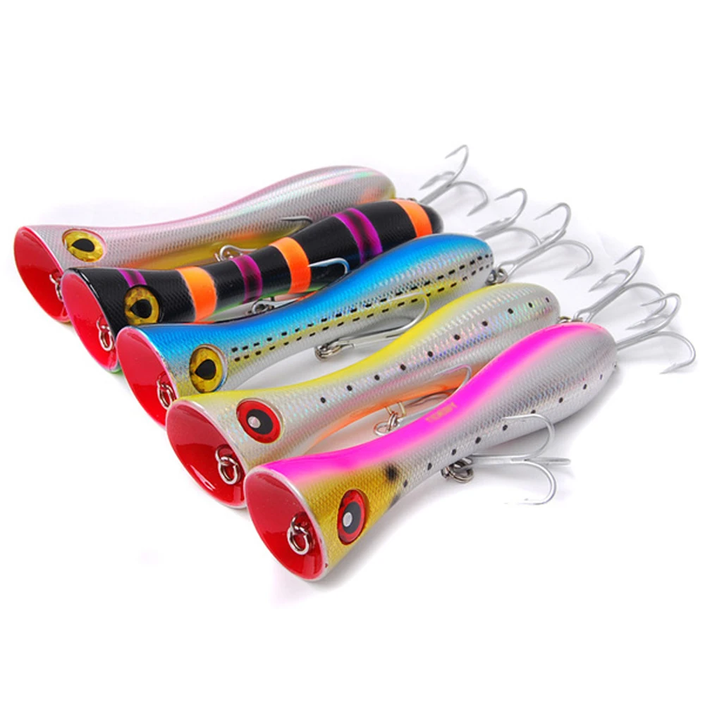 Fishing Deep Sea Popper Ocean Boat Rock Beach Metal Jigging Jigbait Spoon Lure Baits 130glure