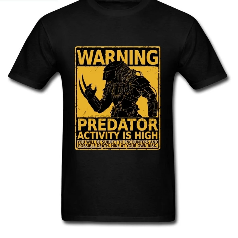 Popular Predator Activity Mens T Shirts Big Size Hunter Short Sleeved Basic 100% Cotton Concert Tee Male Shirt | Мужская одежда