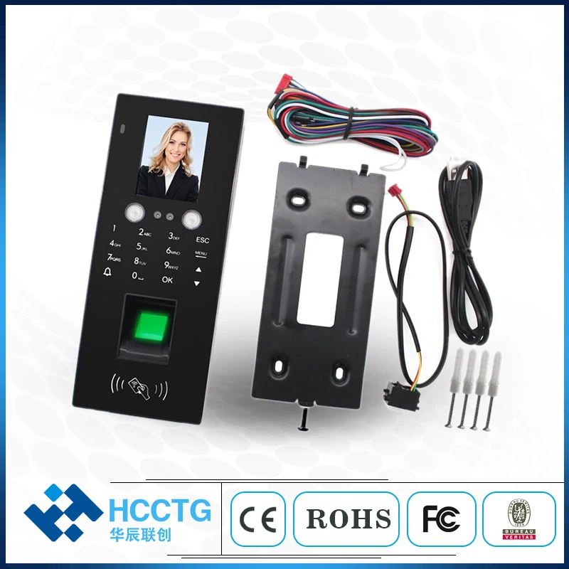 

Security Guard Smart Rfid Card Reader Biometric Time in Time Out Finger print Time Attendance System MR20