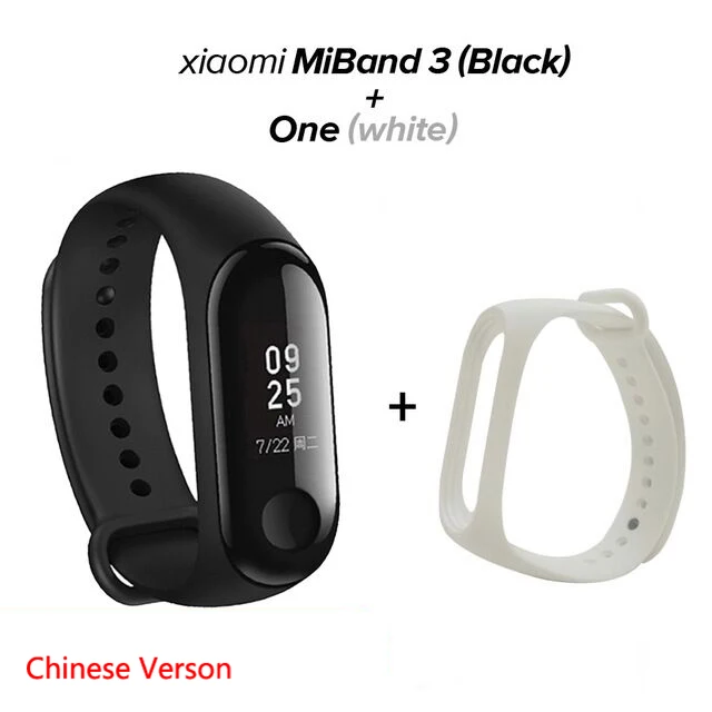 mi 3 CN Add whit Str Xiaomi Mi-браслет 3/4, умный браслет с цветным экраном, браслет, пульсометр, фитнес, музыка, умное управление, Bluetooth 5,0, 50 м, водонепроницаемые часы - Цвет: mi 3 CN Add whit Str