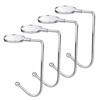

4 Pieces Christmas Stocking Holders Mantle Hooks Hanger Christmas Stocking Clips Safety Grip for Christmas Party Decoration and