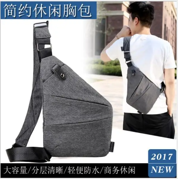 

Men's Anti-theft Personal Bag Messenger Bag Travel Outdoor Bag Sports Pockets Multi-function Shoulder Polyester Chest Bag
