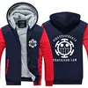 One Piece Trafalgar D Water Law Chopper Hoodie Jacket Coat Winter Fleece Thick Warm Sweatshirts Long Sleeve Plus Size ► Photo 2/6