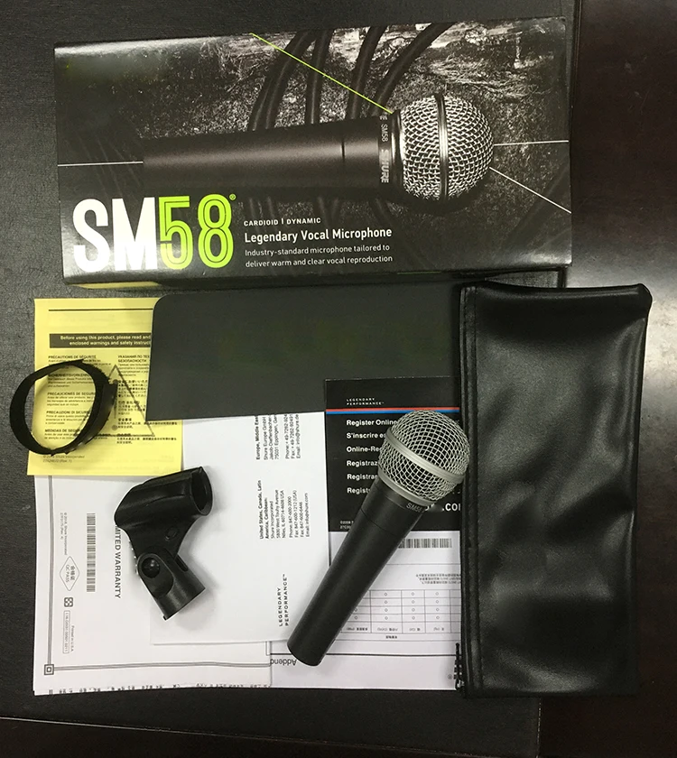 New Package SM58S Vocal Dynamic SM58-LC SM 58 Cardioid Vocal Dynamic microphone shure Mic for Karaoke Live Vocals Stage Studio