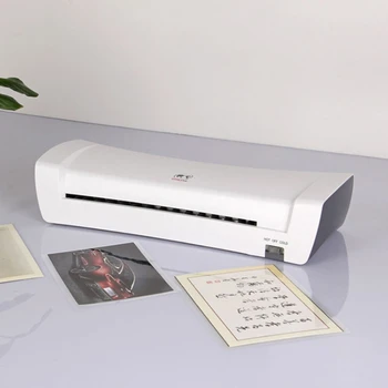 Professional Thermal Office Hot Cold Laminator Machine for A4 Document Photo Plastic Film Laminating 1