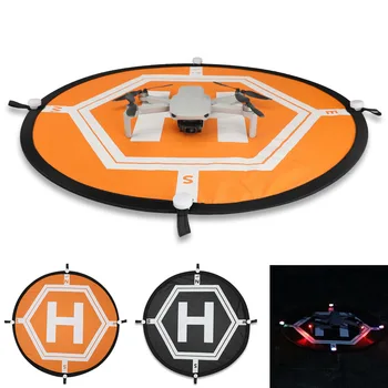 

21.65inch Helipad Nylon With 4 LED Light Foldable Portable Outdoor Drone Landing Pad Accessories Parking For DJI Mavic Mini