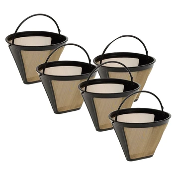 

5 Pack Reusable Coffee Filter for Cuisinart Permanent Coffee Filter for Machines and Brewers