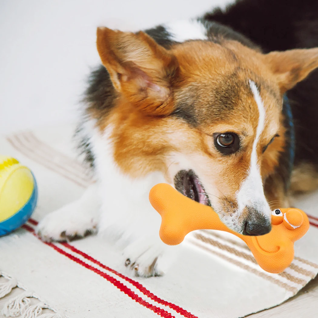 

1 шт., резиновая игрушка в форме кости для собак