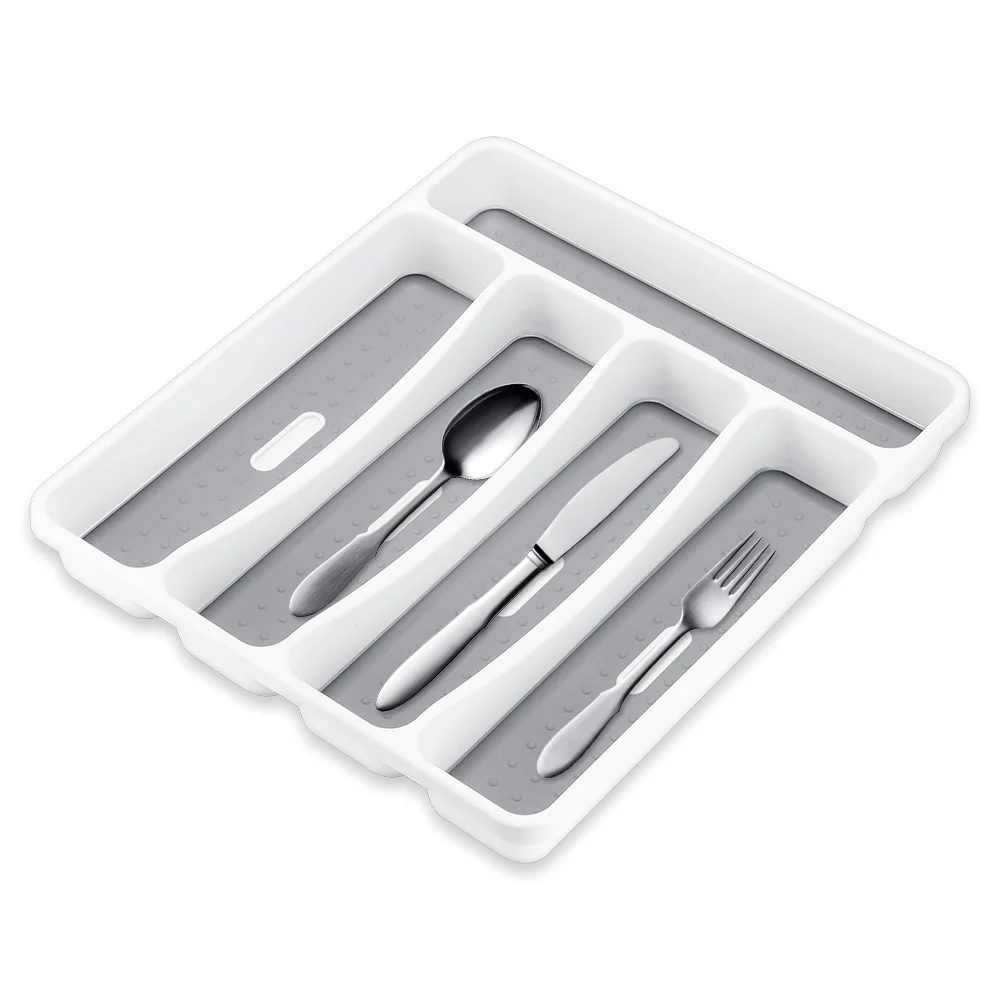 

2pcs Kitchen Drawer Cutlery Tray Finishing Wheel Chopsticks Fork Spoon Storage Tray Inserts Tableware Collect Tray Storage Box