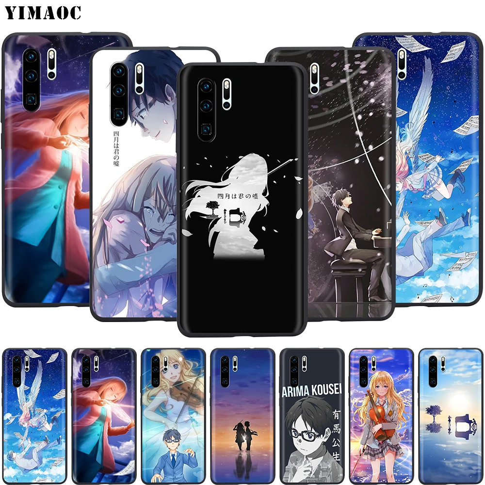 Силиконовый чехол YIMAOC Your lie в апреле для Huawei Honor 6a 7a 7c 7x8 9 10 Lite Pro Y6 2018 2017 Prime |