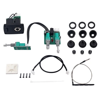 

SEWS-2-Band EQ Ukulele Piezo Pickup Preamp Pick-Up System with Treble Bass Volume Control