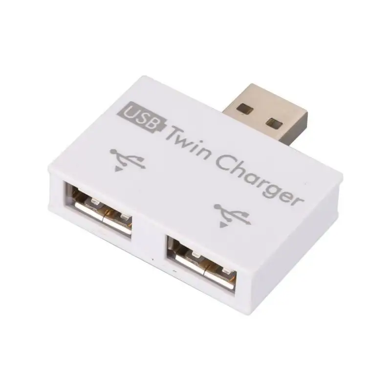 USB на 2 порта зарядное устройство адаптер USB двойной зарядное устройство разветвитель концентратор для мобильных телефонов Компьютеры U диск Аксессуары Гаджеты