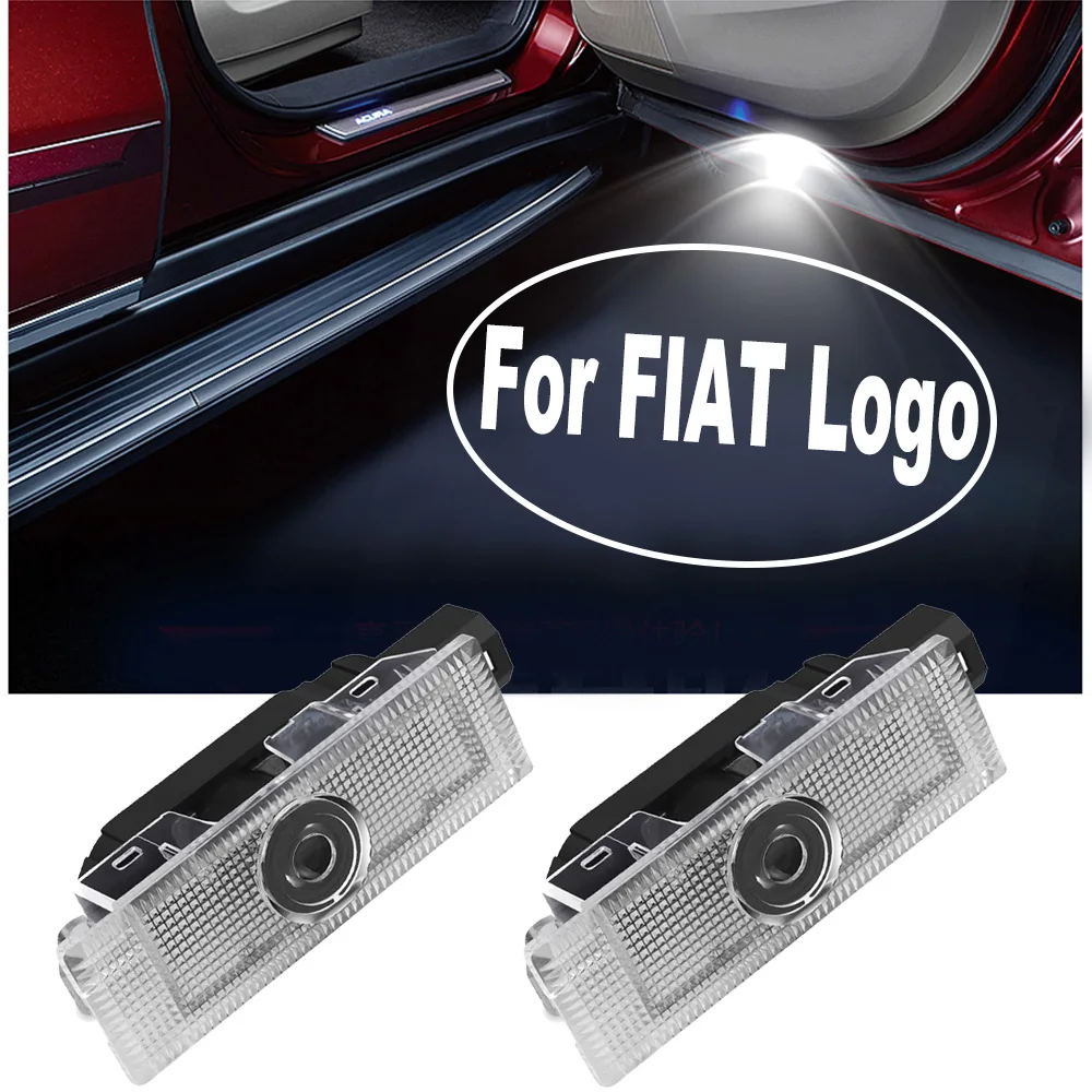 2 шт. для лого Fiat дверсветильник свет Любезно приветственный 500X Grande Punto