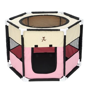 

HOOPET Portable Outdoor Kennels Fences Dog Tent Houses for Dogs Foldable Indoor Puppy Cats Pet Cage Octagon Fence
