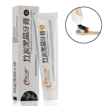 

50g Lemon Flavor Bamboo Charcoal Whiten Black Toothpaste Improve Gingival Bleeding Antibacterial Antimoth Oral Care TSLM2