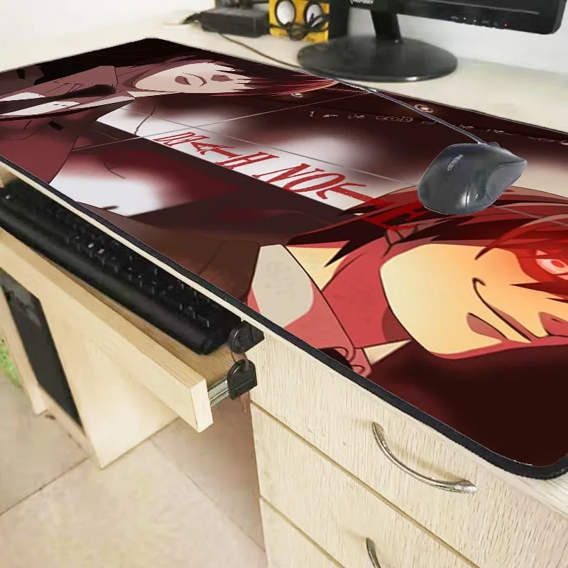  Death Note Anime Large Gaming Mouse Pad Locking Edge Keyboard Mouse Mat Gaming Grande Desk Mousepad