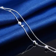 Южная Корея аксессуары Двухслойный ретро-браслет на ногу посеребренный ножной браслет Летний Стиль Горячая Распродажа