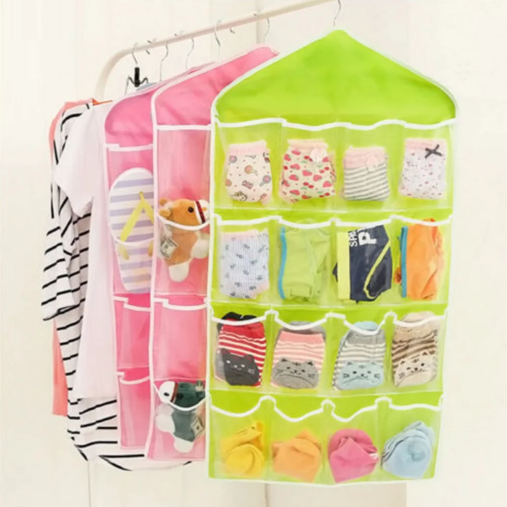 16 Pockets Clear Over Door Hanging Bag Hanger Storage Tidy Organizer For Home Bathroom Living Room Household Sundries 16 Pockets Clear Over Door Hanging Bag Hanger Storage Tidy Organizer For Home Bathroom Living Room Household Sundries