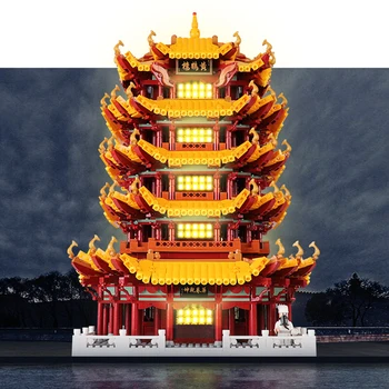 

XINGBAO 6794pcs Building Blocks Bricks XB01024 Compatible Architecture Chinese Yellow Tower Model Educational Toy Birthday Gift