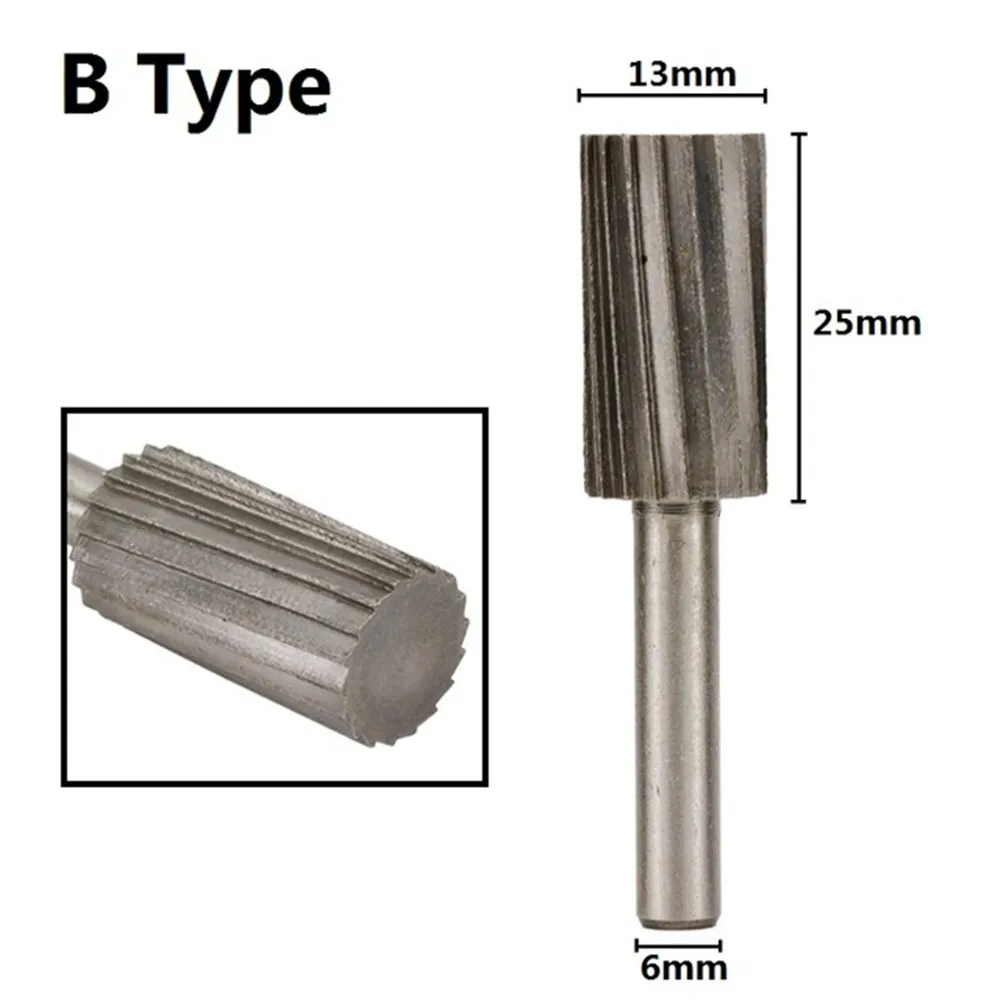 High Speed Steel Rotary Burrs 6Mm Shank Router Rasps for Metal