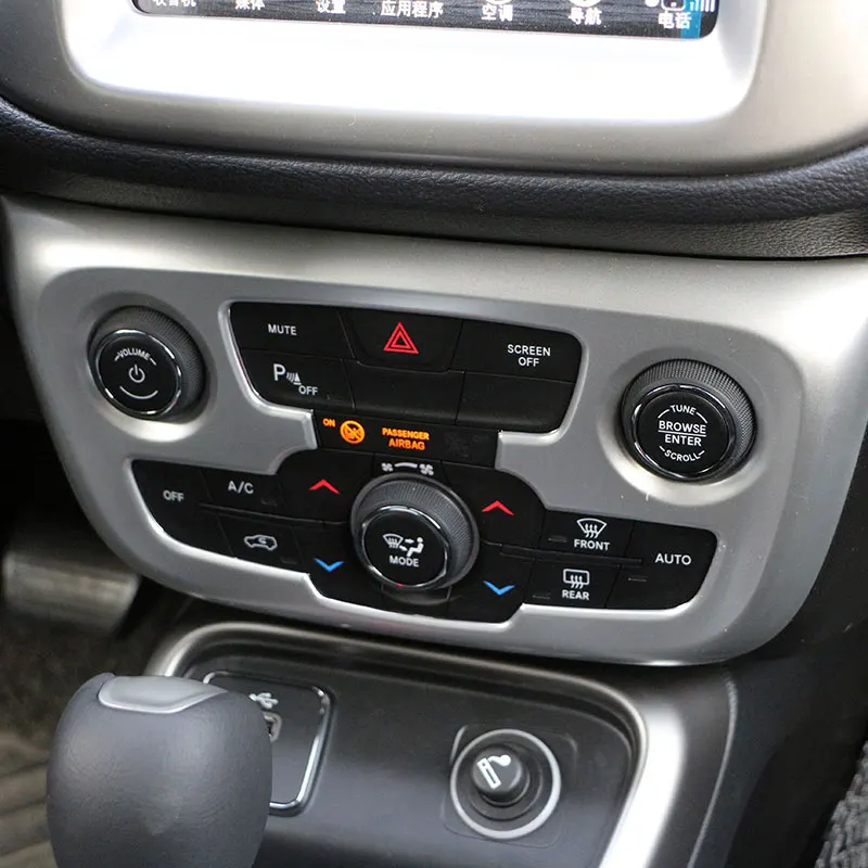 Средняя консоль CD панель накладка для Jeep Новый компас 2017 2018 автомобильные