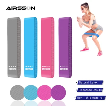

5 Colors Yoga Resistance Rubber Bands Indoor Outdoor Fitness Equipment 0.35mm-1.1mm Pilates Sport Training Workout Elastic Bands