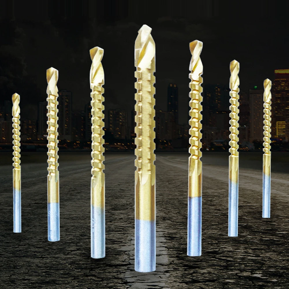 6PCS 3-8MM Electric Drill Metal Hole Grooving Drill Saw Carpenter Woodworking Tools Titanium Coated HSS Drill Bit 6PCS 3-8MM Electric Drill Metal Hole Grooving Drill Saw Carpenter Woodworking Tools Titanium Coated HSS Drill Bit