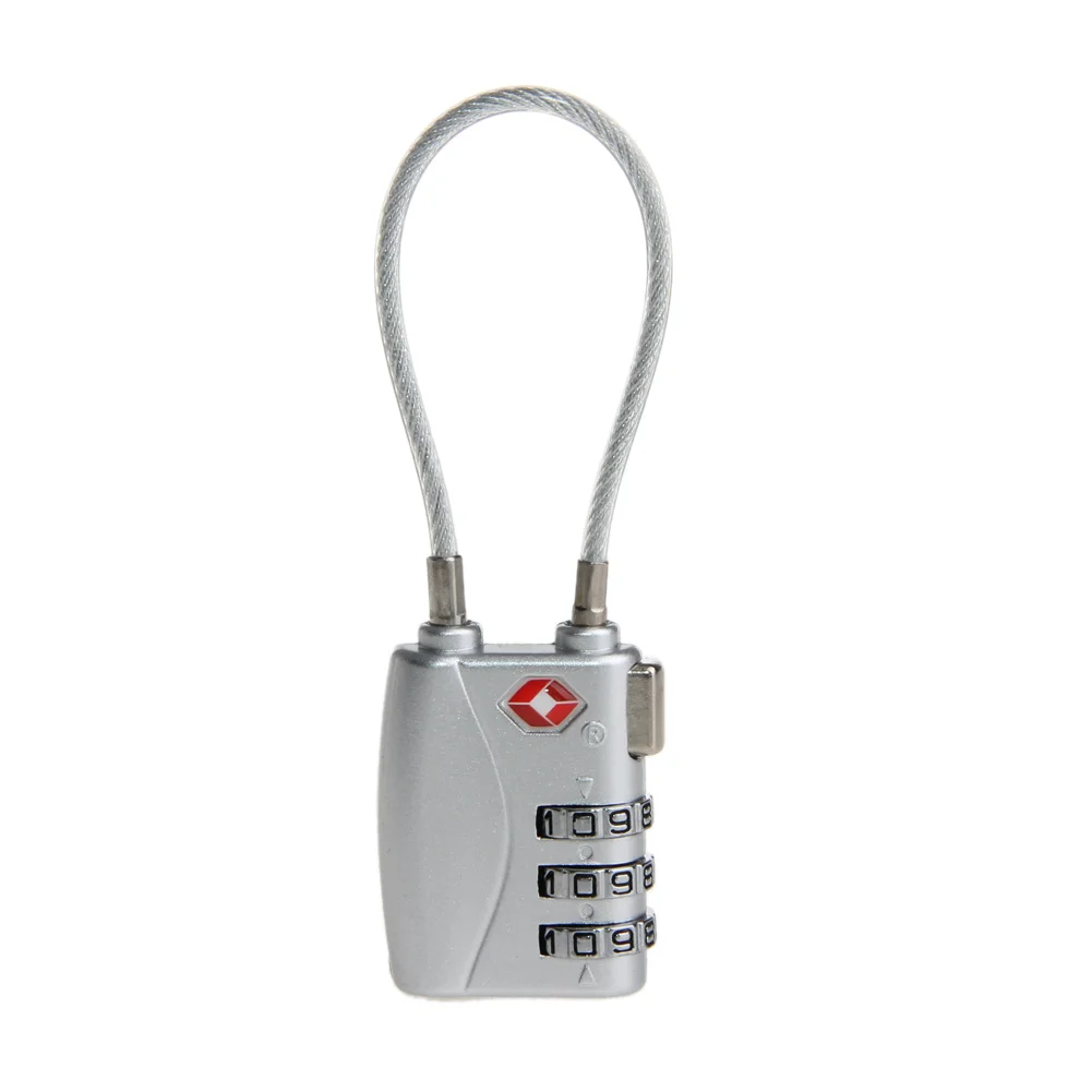 

TSA Resettable 3 Digit Combination Travel Luggage Suitcase Lock Padlock Black