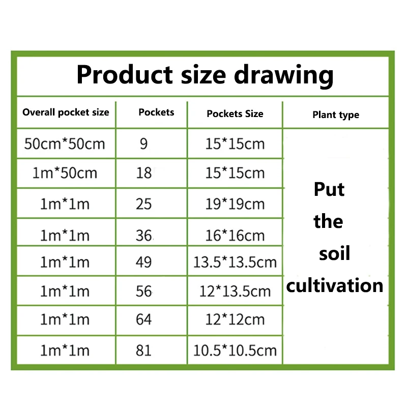 8 видов размеров садовые карманы Вертикальная садовая сеялка настенный Садовый цветок висячие войлочные посадочные сумки для выращивания в помещении