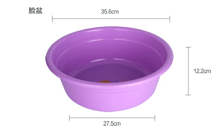 TAYHee Washed Five-Piece Wash Basin Toothbrush Case Soap Box Storage Basket Cups Students Bathroom School Five Pieces Set