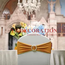 50 шт Лот лайкра лента спандекс стул створка подходит для Банкетный чехол на стул Свадебные украшения