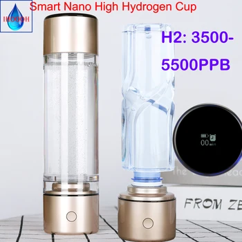 

Smart MRETOH Nano High Rich Hydrogen Generator Super Antioxidants Ionizer ORP Alkaline H2 Water Bottle/Cup Gifts for Girls
