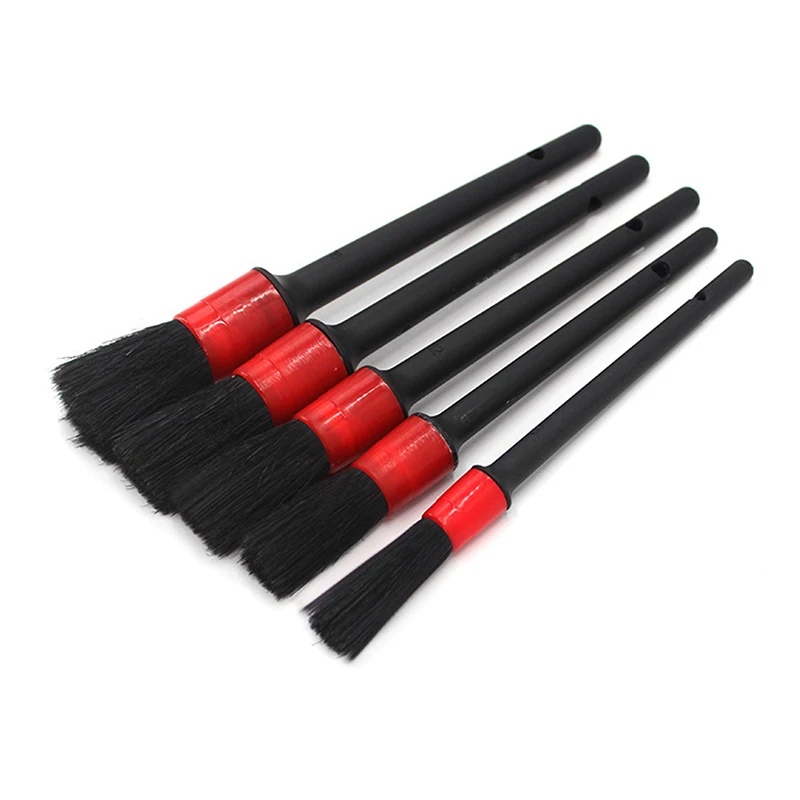 

5 Pieces Auto Washing Tool Car Detailing Brush Cleaning Wheels Dashboard Air-conditioning Air Outlet Brushing Edge Gap Brushing