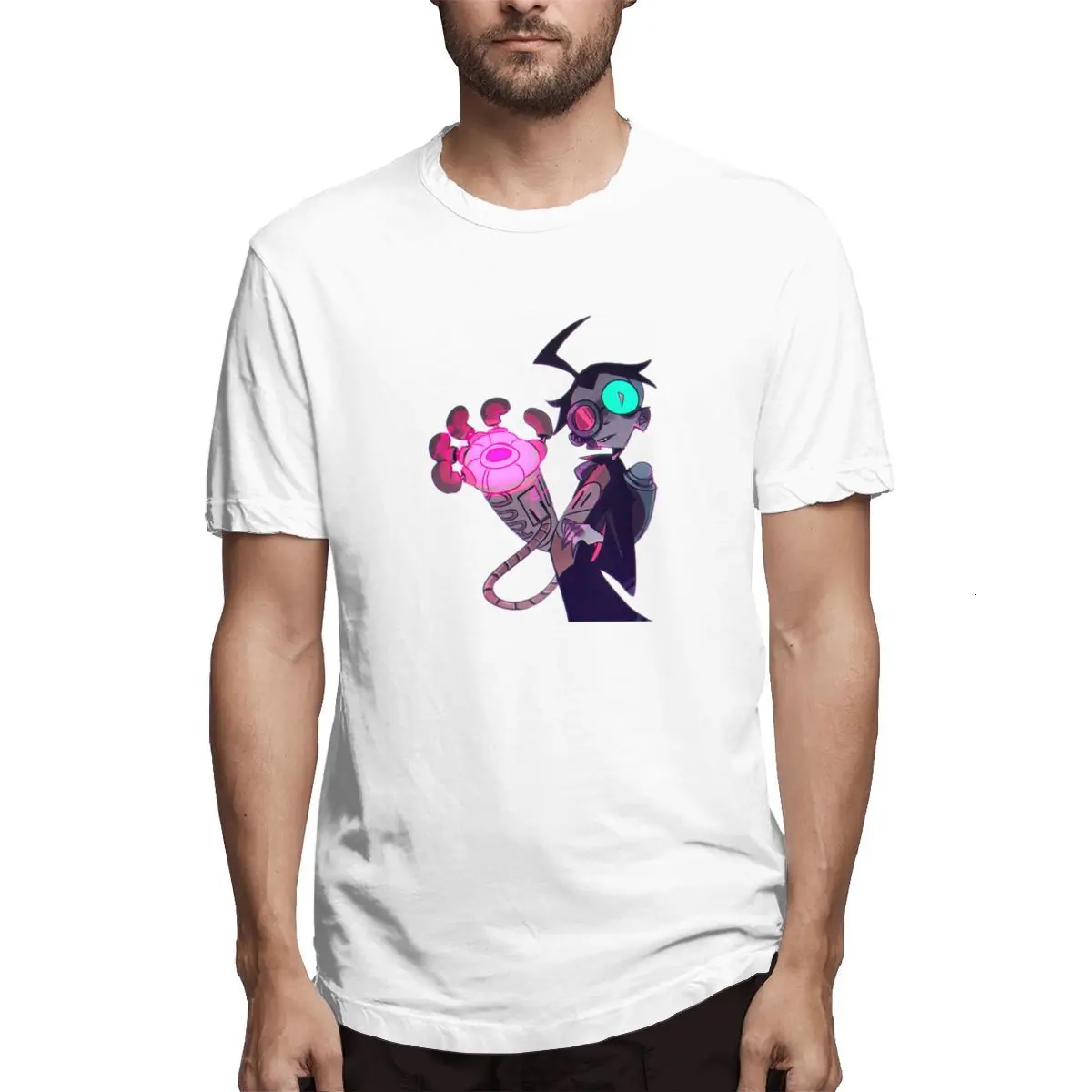 Men T-Shirts Summer Men's Short Sleeve T-shirt Casual Cotton Invader Zim Theme printing t shirt men tee shirt Fun 5XL