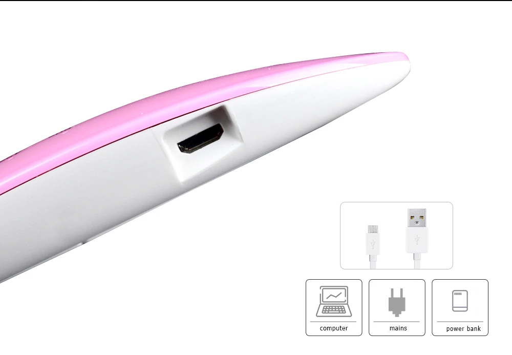 1 шт. Sunmini 6 Вт Мини Портативная сушка для ногтей фиолетовый свет USB СВЕТОДИОДНЫЙ УФ-лампа для ногтей Лечение всех ногтей гель с таймером 30 S/45 S лампа для ногтей