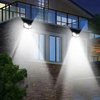 

Waterproof Solar Lights On All Sides 100led Human Body Sensor Light Wall Light Garden Light Street Light
