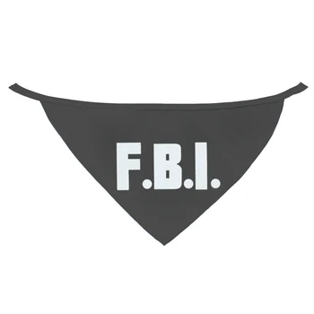 

“FBI” Adjustable Dog Bandana Pet Scarf Cute Neckerchief For Puppy Dog Cat Pet Bibs