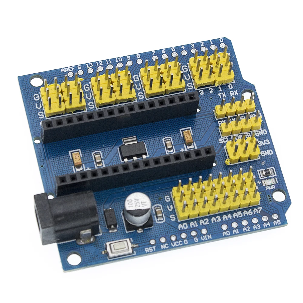 Платы расширений arduino. Arduino nano shield v3.0. sensor shield arduino nano. плата расширения arduino nano v3.0. плата arduino nano i/o shield.